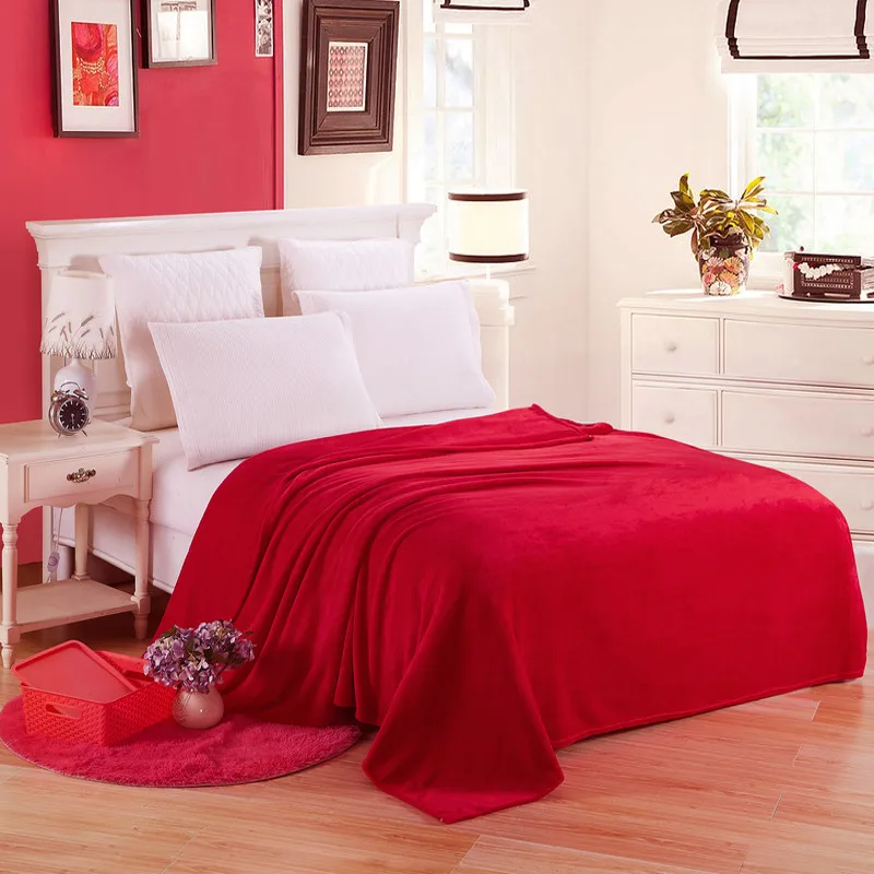 Bed Sheet Microfiber - 홈 섬유 부드러운 단단한 담요 양털