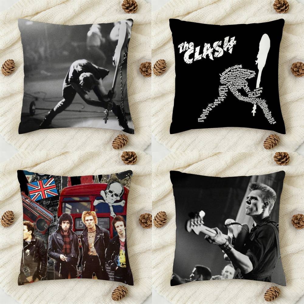 Home Textiles London - C-Clash London Calling 양면 인쇄된 사각형