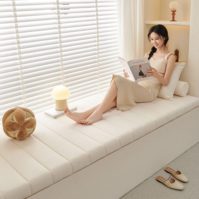 Home.Textiles Cushion - 탈부착 가능한 테디 벨벳 창문 쿠션