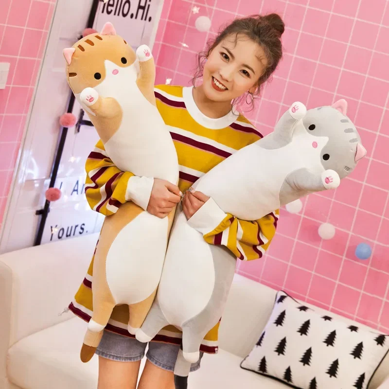 Bolster Pillow Long - 19.5인치 귀여운 50cm 고양이 인형 긴
