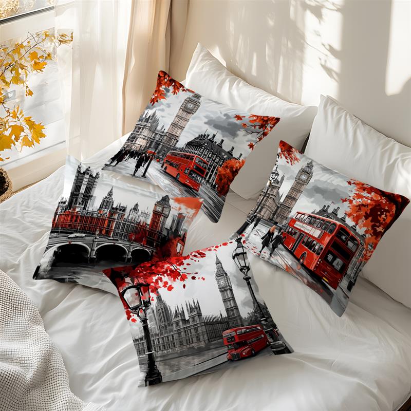 Home Textiles London - 짧은 플러시 소재 베개 커버홈 데코