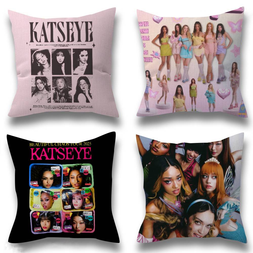 Home.Textiles Cushion - Kpop 핫걸 K-KATSEYE 침실 및 거실