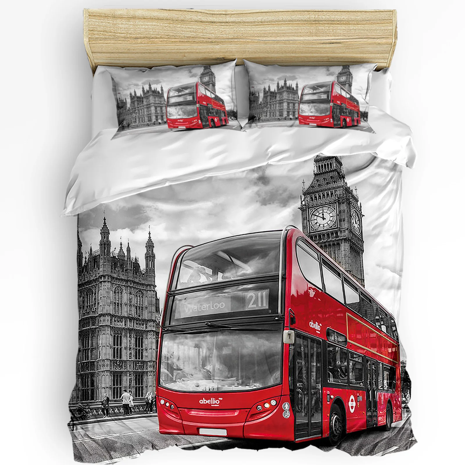 Home Textiles London - 런던 거리 레드 버스 빅 벤