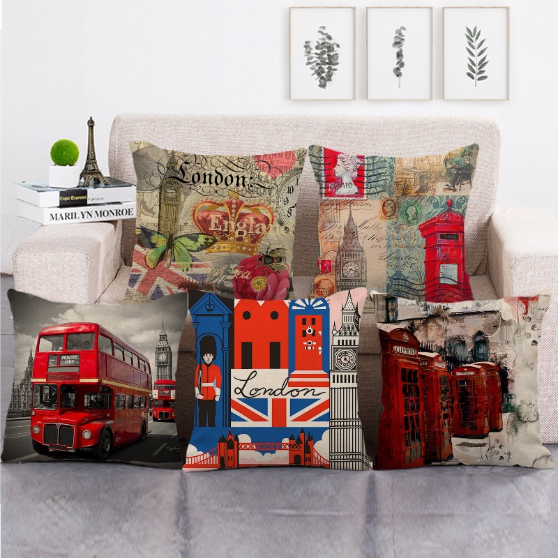 Home Textiles London - 영국 런던의 페인트 도시 풍경 디지털