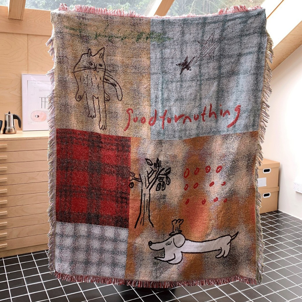 Home Textiles City - 섬유 도시 중세 고대 격자 무늬