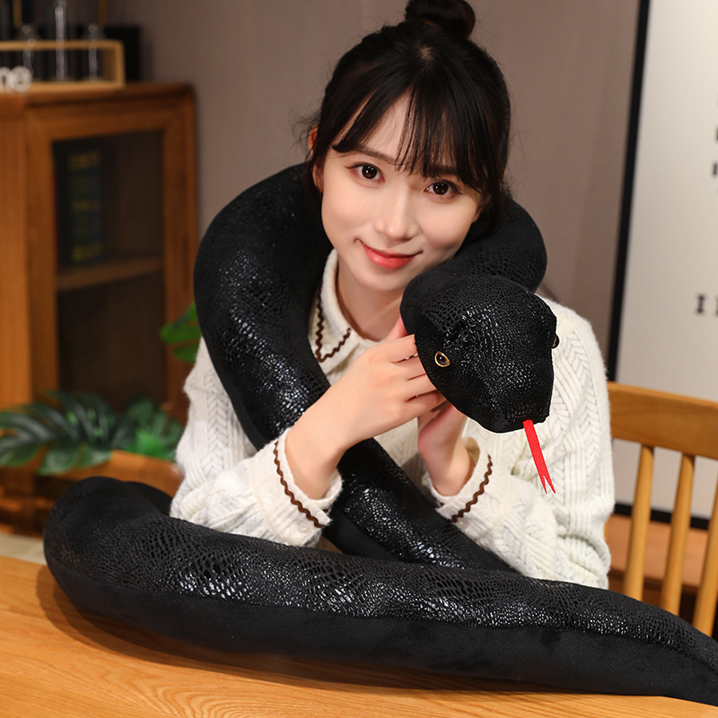 Bolster Pillow Long - 거대한 긴 뱀 인형 동물 봉제