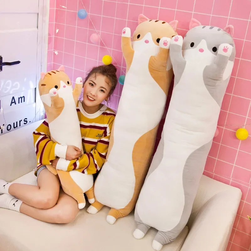 19.5인치 귀여운 50cm 고양이 인형 장난감 긴 핑 - Bolster Pillow Long 리뷰 및 가격