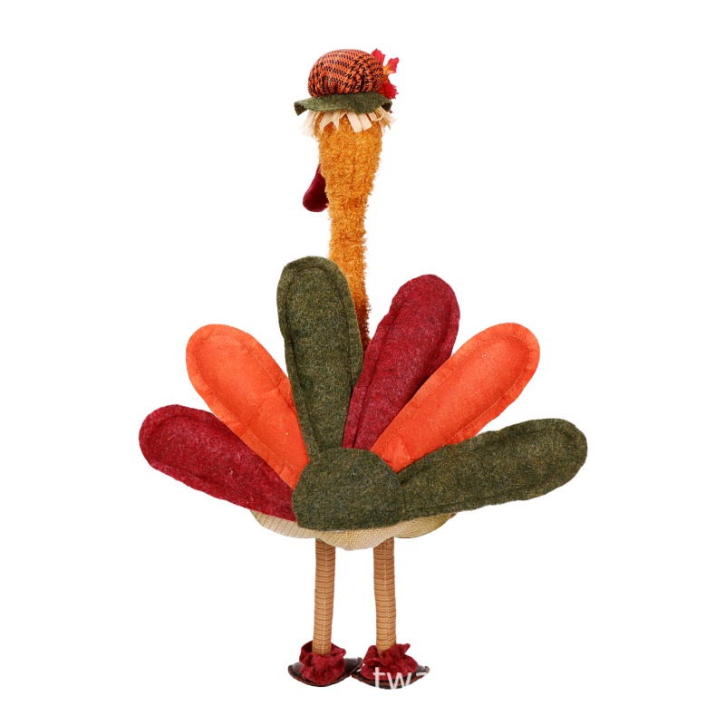 추수감사절 칠면조 인형 가을 파티 데스크탑 장식품 긴  - Home Textiles Turkey 리뷰 및 가격