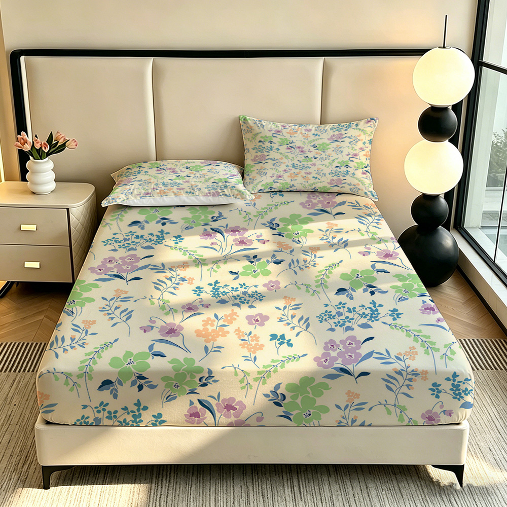 90G 3피스 침구 세트 1개의 피티드 시트 + 2개의 - Bed Sheet Microfiber 리뷰 및 가격