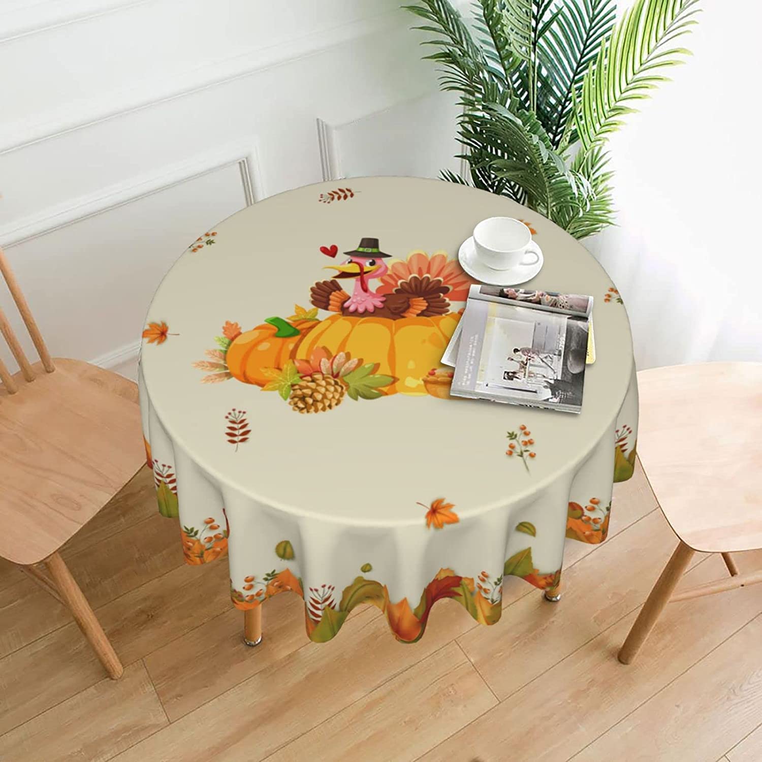 터키 축제 해피 추수 감사절 식탁보, 로스트 치킨 테이 - Home Textiles Turkey 리뷰 및 가격