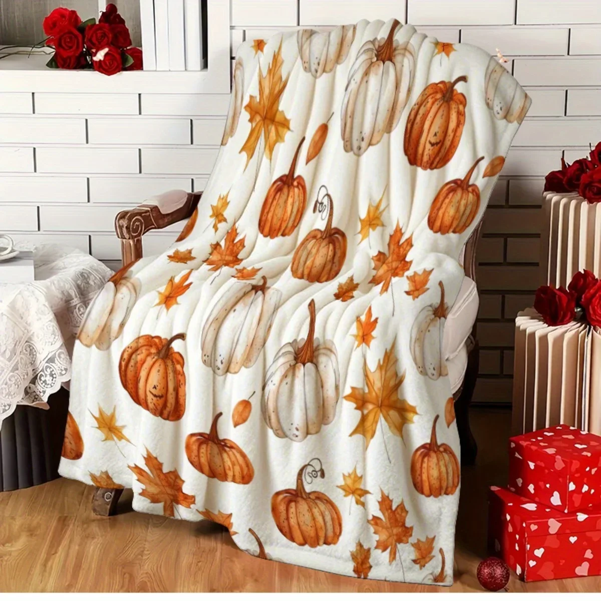 추수감사절 담요 – 소파, 침대, 가을 홈 데코를 위한 - Home Textiles Turkey 리뷰 및 가격
