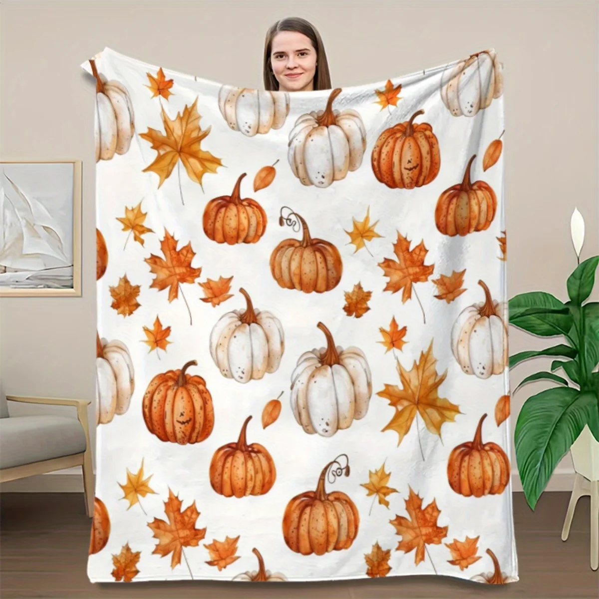 추수감사절 담요 – 소파, 침대, 가을 홈 데코를 위한 - Home Textiles Turkey 리뷰 및 가격