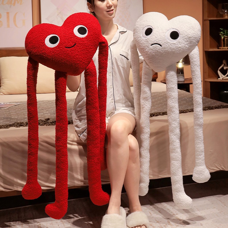 귀여운 긴 팔 다리 하트 모양 플러시 베개, 침대 소파 - Bolster Pillow Long 리뷰 및 가격