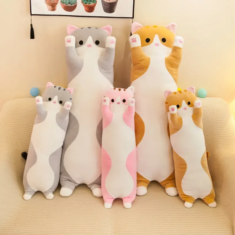 19.5인치 귀여운 50cm 고양이 인형 긴 핑크 브라 - Bolster Pillow Long 리뷰 및 가격