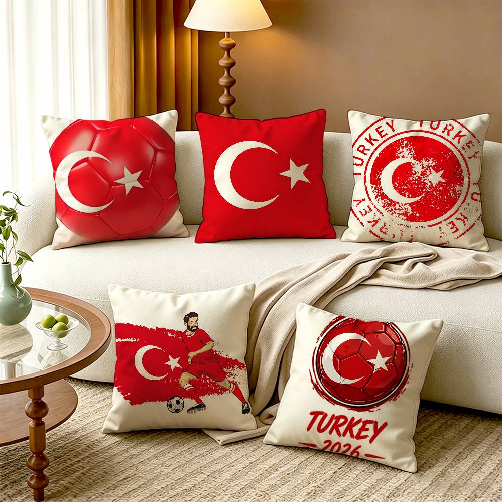 터키 국기 면 린넨 사각 베개 커버 홈 데코 선물 - Home Textiles Turkey 리뷰 및 가격