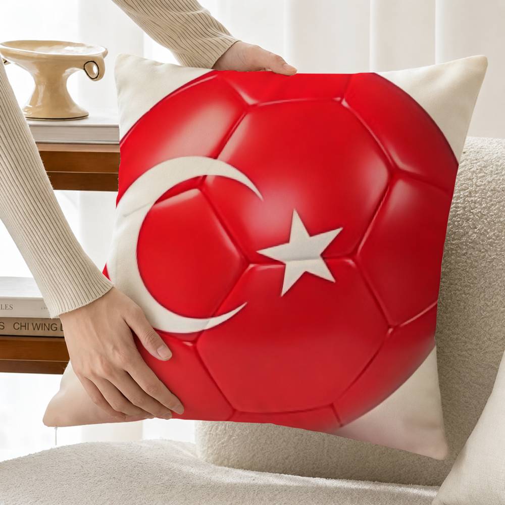 터키 국기 면 린넨 사각 베개 커버 홈 데코 선물 - Home Textiles Turkey 리뷰 및 가격