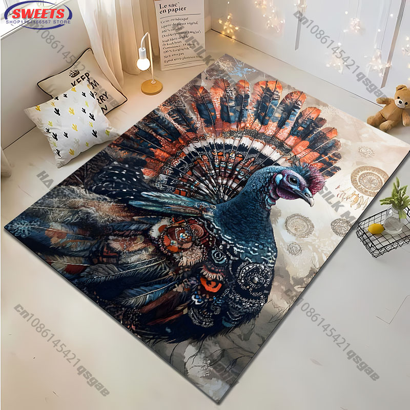 활기 넘치는 터키 러그, 화려한 추수감사절 새 프린트  - Home Textiles Turkey 리뷰 및 가격