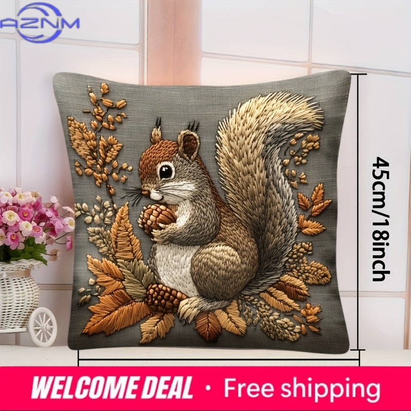 다람쥐 베개 커버: 당신의 집을 위한 자연의 예술적 표 - Your Home Textiles 리뷰 및 가격