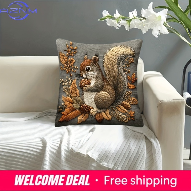 다람쥐 베개 커버: 당신의 집을 위한 자연의 예술적 표 - Your Home Textiles 리뷰 및 가격