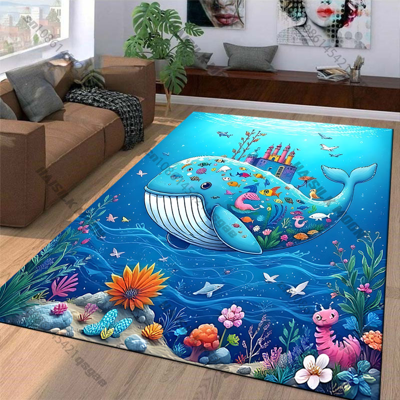 활기 넘치는 색상의 수중 도시 카펫 요가 거실 장식 어 - Home Textiles City 리뷰 및 가격
