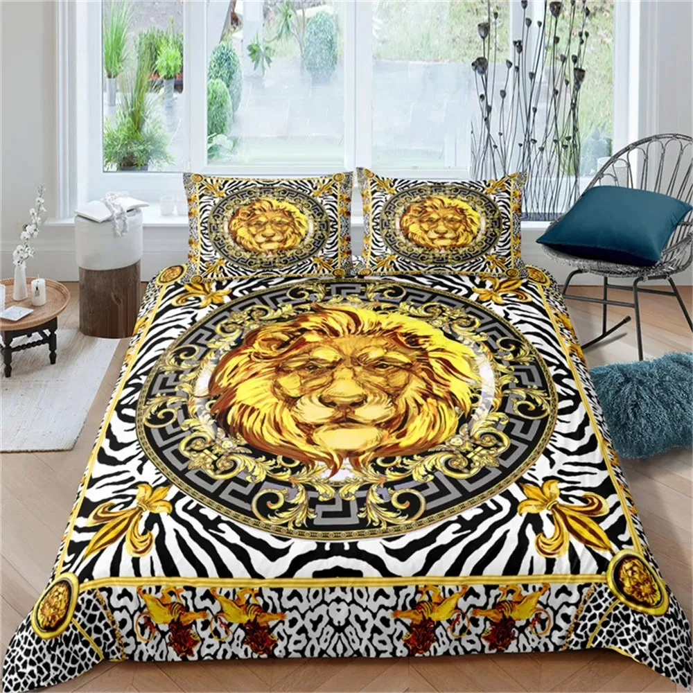 Baroque Modern Art 3D Golden L - Bed Sheet Microfiber 리뷰 및 가격